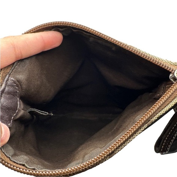 COACH Brown Signature Canvas Crossbody - Picture 5 of 7